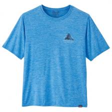 Футболка с принтом Cap cool, повседневная, на земле - функциональная рубашка Patagonia, синий Футболка с принтом Cap cool, повседневная, на земле - функциональная рубашка Patagonia, синий