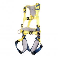 Страховочная привязь с интегрированным поясом для удержания 3М DBI SALA Delta 1112986 отлично подходит для работы в агрессивной среде благодаря ленте с влагоотталкивающим покрытием и креплениям, устойчивым к коррозии. Привязь имеет заднюю и переднюю точки крепления, а также пояс для позиционирования c боковыми кольцами. Влагоотталкивающая лента с технологией Repel обладает высокой износостойкостью, в 5 раз выше, чем у обычной ленты, устойчива к прилипанию частичек строительных материалов и грязи. Система быстрой лямочной регулировки Revolver Застежки типа Clik, для быстрого одевания привязи Спинное D-образное кольцо с возвратным механизмом Алюминиевые D-образные кольца и крепления Tech-Lite Держатели строп Мягкие дышащие накладки внутри на поясе для повышенного комфорта и поддержки спины Треугольная запатентованная накладка на спине для правильного прилегания привязи Индикатор срыва Вес пользователя – до 140 кг Страховочная привязь с интегрированным поясом для удержания 3М DBI SALA Delta 1112986 отлично подходит для работы в агрессивной среде благодаря ленте с влагоотталкивающим покрытием и креплениям, устойчивым к коррозии. Привязь имеет заднюю и переднюю точки крепления, а также пояс для позиционирования c боковыми кольцами. Влагоотталкивающая лента с технологией Repel обладает высокой износостойкостью, в 5 раз выше, чем у обычной ленты, устойчива к прилипанию частичек строительных материалов и грязи. Система быстрой лямочной регулировки Revolver Застежки типа Clik, для быстрого одевания привязи Спинное D-образное кольцо с возвратным механизмом Алюминиевые D-образные кольца и крепления Tech-Lite Держатели строп Мягкие дышащие накладки внутри на поясе для повышенного комфорта и поддержки спины Треугольная запатентованная накладка на спине для правильного прилегания привязи Индикатор срыва Вес пользователя – до 140 кг