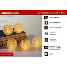 светильник декоративный Свеча в вазе 4х7х8см светильник декоративный Свеча в вазе 4х7х8см