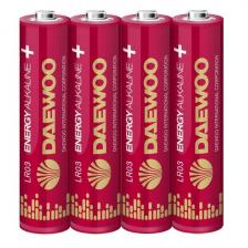 Батарейка алкалиновая (щелочная) Daewoo LR03EA-4В Батарейка алкалиновая (щелочная) Daewoo LR03EA-4В