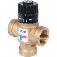Термостатический смесительный клапан STOUT 3/4 ВР, 20-43°С, KV 1.6 SVM-0110-164320 RG008TIGE7DAPN Термостатический смесительный клапан STOUT 3/4 ВР, 20-43°С, KV 1.6 SVM-0110-164320 RG008TIGE7DAPN
