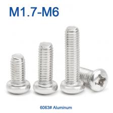 Алюминиевые винты AZKD DIN7985 M1.7-M6 Алюминиевые винты AZKD DIN7985 M1.7-M6