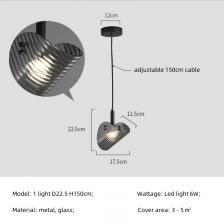 Подвесные светильники SaloEElaitte черные стеклянные Подвесные светильники SaloEElaitte черные стеклянные