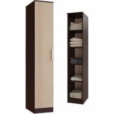 Шкаф – пенал «Соло», 400x490x2200 мм, цвет венге/лоредо Шкаф – пенал «Соло», 400x490x2200 мм, цвет венге/лоредо