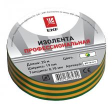 EKF Изолента класс А (профессиональная) (0,18х19мм) PROxima plc-iz-a-yg 1 шт EKF Изолента класс А (профессиональная) (0,18х19мм) PROxima plc-iz-a-yg 1 шт