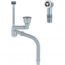 Сифон для кухни с выпуском 3 1/ 2, смещенный ( телескопический) , с универсальным переливом, корзиной для мусора и гибкой трубой. В комплекте круглый перелив – наконечник прямой на 40 в канализацию. Сифон для кухни с выпуском 3 1/ 2, смещенный ( телескопический) , с универсальным переливом, корзиной для мусора и гибкой трубой. В комплекте круглый перелив – наконечник прямой на 40 в канализацию.