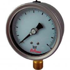 Манометр от 0 до 400 бар из нержавеющей стали, D100 мм, BSPP 1/2", штуцер снизу A-Flow G22-S-8G-100A-400bar Манометр от 0 до 400 бар из нержавеющей стали, D100 мм, BSPP 1/2", штуцер снизу A-Flow G22-S-8G-100A-400bar