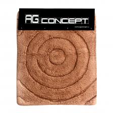 Коврик для ванны Ag concept 50х60 см шоколадный круги Коврик для ванны Ag concept 50х60 см шоколадный круги