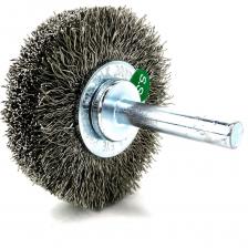 Щетка дисковая из нержавеющей стали для дрелей, пневматического высокоскоростного инструмента, гайковертов, шуруповертов, применяются кордщетки для зачистных операций на нержавеющих сталях и цветных металлах: снятие заусенцев, очистка от старой краски, грязи, окалины, шершевание и матирование поверхностей. Корщетки технические создают однородную чистую поверхность. Высокое распределение плотности кончиков ворса по рабочей площади щетки. Ворс из нержавеющей стали гофрированный толщиной 0,20 мм. Щетка дисковая из нержавеющей стали для дрелей, пневматического высокоскоростного инструмента, гайковертов, шуруповертов, применяются кордщетки для зачистных операций на нержавеющих сталях и цветных металлах: снятие заусенцев, очистка от старой краски, грязи, окалины, шершевание и матирование поверхностей. Корщетки технические создают однородную чистую поверхность. Высокое распределение плотности кончиков ворса по рабочей площади щетки. Ворс из нержавеющей стали гофрированный толщиной 0,20 мм.