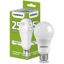 Светодиодная лампа GENERICA LL-A65-25-230-40-E27-G Светодиодная лампа GENERICA LL-A65-25-230-40-E27-G