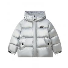 Детская пуховая куртка New Balance, серебро Детская пуховая куртка New Balance, серебро
