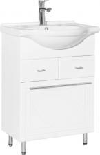 Тумба под раковину напольная Style Line Лана 60 белая, с бельевой корзиной Тумба под раковину напольная Style Line Лана 60 белая, с бельевой корзиной