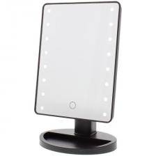 Зеркало для макияжа с подсветкой 16 светодиодов., inna, черный Зеркало для макияжа с подсветкой 16 светодиодов., inna, черный