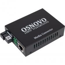 Оптический медиаконвертер OSNOVO OMC-1000-11S5a Gigabit Ethernet для передачи Ethernet по одному волокну одномодового оптического кабеля до 20км (по многомодовому кабелю до 500м). sct0489 Оптический медиаконвертер OSNOVO OMC-1000-11S5a Gigabit Ethernet для передачи Ethernet по одному волокну одномодового оптического кабеля до 20км (по многомодовому кабелю до 500м). sct0489