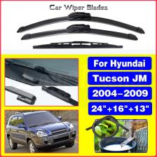 Комплект щеток стеклоочистителя переднего и заднего стеклоочистителя для Hyundai Tucson JM 2004-2009 2005 2006 2007, лобовое стекло, ветровое стекло 24 "+ 16" + 13" Комплект щеток стеклоочистителя переднего и заднего стеклоочистителя для Hyundai Tucson JM 2004-2009 2005 2006 2007, лобовое стекло, ветровое стекло 24 "+ 16" + 13"
