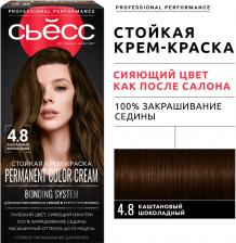 Крем-краска для волос Сьесс 4-8 Каштановый шоколадный 115мл Крем-краска для волос Сьесс 4-8 Каштановый шоколадный 115мл