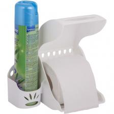 Держатель для туалетной бумаги и освежителя воздуха Держатель для туалетной бумаги и освежителя воздуха