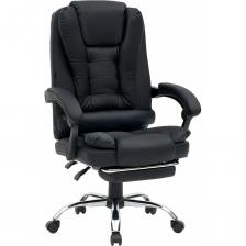Кресло офисное CROMEX "Chill MS-005" — это идеальное компьютерное кресло для тех, кто ценит комфорт и функциональность. С его помощью ваша работа за компьютером станет не только продуктивной, но и приятной. Это игровое кресло оснащено уникальной функцией вибромассажа, которая поможет расслабиться после долгого дня, а подножка обеспечит дополнительное удобство. Механизм отклонения спинки позволяет легко настраивать угол для максимального комфорта, а мягкие подлокотники уменьшат нагрузку на руки. Стильное кресло выполнено из экокожи, которая проста в уходе и радует приятной текстурой, а элегантный черный цвет гармонично впишется в любой интерьер. Надежное металлическое пятилучие и газлифт 2 класса гарантируют, что кресло способен выдерживать нагрузки до 120 кг, что делает его отличным выбором для офисной мебели и даже для школьников. Легкость сборки позволит вам быстро настроить кресло, так как все инструменты уже включены в комплект. Не упустите шанс улучшить свое рабочее пространство с помощью этого стильного и комфортного компьютерного стула! Кресло офисное CROMEX "Chill MS-005" — это идеальное компьютерное кресло для тех, кто ценит комфорт и функциональность. С его помощью ваша работа за компьютером станет не только продуктивной, но и приятной. Это игровое кресло оснащено уникальной функцией вибромассажа, которая поможет расслабиться после долгого дня, а подножка обеспечит дополнительное удобство. Механизм отклонения спинки позволяет легко настраивать угол для максимального комфорта, а мягкие подлокотники уменьшат нагрузку на руки. Стильное кресло выполнено из экокожи, которая проста в уходе и радует приятной текстурой, а элегантный черный цвет гармонично впишется в любой интерьер. Надежное металлическое пятилучие и газлифт 2 класса гарантируют, что кресло способен выдерживать нагрузки до 120 кг, что делает его отличным выбором для офисной мебели и даже для школьников. Легкость сборки позволит вам быстро настроить кресло, так как все инструменты уже включены в комплект. Не упустите шанс улучшить свое рабочее пространство с помощью этого стильного и комфортного компьютерного стула!