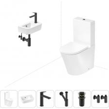 Комплексное предложение по специальной цене, включающее все необходимое для обустройства санузла / ванной комнаты. Элегантный вид напольного унитаза позволяет гармонично вписаться в интерьер современного санузла или ванной комнаты, наполняя его атмосферой роскоши и уюта. Санитарный фарфор Lavinia Boho имеет более твердую и гладкую поверхность, нежели сантехнический фаянс. Система антивсплеск увеличивает гигиеничность использования изделия и делает уборку более быстрой и простой. Компактная подвесная раковина Lavinia Boho One (370 х 245 х 100) — оптимально подходит для небольших ванных комнат или гостевых санузлов. Дизайнерская сантехника изготовлена в едином стиле: изделия прекрасно дополняют друг друга и формируют органичный тандем с латунными сифонами, донными клапанами, выпусками, угловыми вентилями и элегантными аксессуарами. Комплексное предложение по специальной цене, включающее все необходимое для обустройства санузла / ванной комнаты. Элегантный вид напольного унитаза позволяет гармонично вписаться в интерьер современного санузла или ванной комнаты, наполняя его атмосферой роскоши и уюта. Санитарный фарфор Lavinia Boho имеет более твердую и гладкую поверхность, нежели сантехнический фаянс. Система антивсплеск увеличивает гигиеничность использования изделия и делает уборку более быстрой и простой. Компактная подвесная раковина Lavinia Boho One (370 х 245 х 100) — оптимально подходит для небольших ванных комнат или гостевых санузлов. Дизайнерская сантехника изготовлена в едином стиле: изделия прекрасно дополняют друг друга и формируют органичный тандем с латунными сифонами, донными клапанами, выпусками, угловыми вентилями и элегантными аксессуарами.