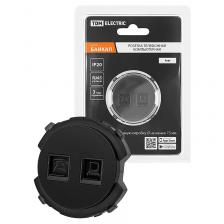 Tdm SQ1819-0217 Розетка телефонная RJ11 + компьютерная RJ45 агат, Байкал 1 шт Tdm SQ1819-0217 Розетка телефонная RJ11 + компьютерная RJ45 агат, Байкал 1 шт