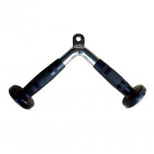 V-образный гриф для тяги на трицепс с полиуретановыми рукоятками Aerofit AFH103 V-образный гриф для тяги на трицепс с полиуретановыми рукоятками Aerofit AFH103