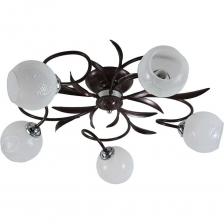 Люстра ЭкономСвет классическая 10075/5CF+CR WT представляет собой стильное решение для освещения помещений в классическом стиле. Она оснащена пятью лампами с цоколем E27, что позволяет использовать как лампы накаливания, так и светодиодные. Максимальная мощность светильника составляет 300 Вт, что обеспечивает качественное освещение площади до 11 м?. Люстра выполнена из металла с глянцевой и матовой поверхностью арматуры, что придаёт ей элегантный вид. Плафоны из матового стекла молочного цвета равномерно распределяют свет, создавая комфортную атмосферу. Люстра ЭкономСвет классическая 10075/5CF+CR WT представляет собой стильное решение для освещения помещений в классическом стиле. Она оснащена пятью лампами с цоколем E27, что позволяет использовать как лампы накаливания, так и светодиодные. Максимальная мощность светильника составляет 300 Вт, что обеспечивает качественное освещение площади до 11 м?. Люстра выполнена из металла с глянцевой и матовой поверхностью арматуры, что придаёт ей элегантный вид. Плафоны из матового стекла молочного цвета равномерно распределяют свет, создавая комфортную атмосферу.