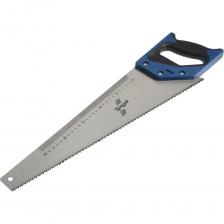 Ножовка по дереву ТУНДРА предназначена для пиления заготовок из древесины. Полотно выполнено из высококачественной стали марки 65. Двухкомпонентная рукоятка за счет своей профилированности удобно лежит в руке при работе. Зубья разведены, что обеспечивает гладкость реза. Полотно инструмента имеет каленый зуб с двухсторонней заточкой. Ножовка по дереву ТУНДРА предназначена для пиления заготовок из древесины. Полотно выполнено из высококачественной стали марки 65. Двухкомпонентная рукоятка за счет своей профилированности удобно лежит в руке при работе. Зубья разведены, что обеспечивает гладкость реза. Полотно инструмента имеет каленый зуб с двухсторонней заточкой.