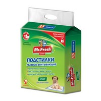 Mr.Fresh Expert Start / Подстилки Мистер Фреш Ежедневные для Приучения к месту Гелевые с Липкими фиксаторами Mr.Fresh Expert Start / Подстилки Мистер Фреш Ежедневные для Приучения к месту Гелевые с Липкими фиксаторами