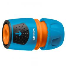 Универсальный соединитель Grinda TU-A 8-426227_z02, 1/2"-3/4", быстросъёмный, с автостопом, пластиковый с TPR, для шланга, PROLine Универсальный соединитель Grinda TU-A 8-426227_z02, 1/2"-3/4", быстросъёмный, с автостопом, пластиковый с TPR, для шланга, PROLine