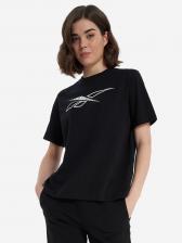 Футболка женская Reebok Brielle Crew, Черный Футболка женская Reebok Brielle Crew, Черный