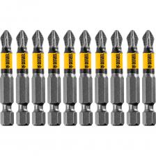 Набор бит PZ2, 50 мм, сталь S2, 10 шт, круглый профиль, отрывная упаковка Denzel 11680 Набор бит PZ2, 50 мм, сталь S2, 10 шт, круглый профиль, отрывная упаковка Denzel 11680