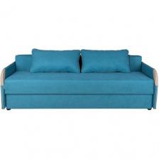 Диван еврокнижка «Компакт Плюс», бирюзовый, 203*82*50 см, с подлокотниками для гостиной Диван еврокнижка «Компакт Плюс», бирюзовый, 203*82*50 см, с подлокотниками для гостиной