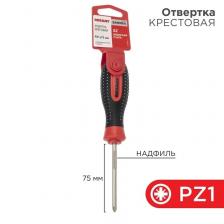 Rexant 12-6414-1 Отвертка крестовая PZ 1х75 мм Rexant 12-6414-1 Отвертка крестовая PZ 1х75 мм