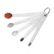 5 шт., набор мерных ложек, кухонные ложки из нержавеющей стали с длинной ручкой, чайные порошки, мерная ложка для специй, кухонные гаджеты 5 шт., набор мерных ложек, кухонные ложки из нержавеющей стали с длинной ручкой, чайные порошки, мерная ложка для специй, кухонные гаджеты