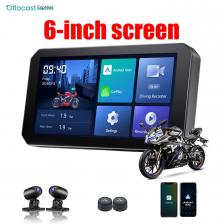 Ottocast 6,0 дюймов IP67 Водонепроницаемый мотоциклетный GPS-навигатор Беспроводной Carplay Android Auto DVR Drive Recorder Монитор Wi-Fi Ottocast 6,0 дюймов IP67 Водонепроницаемый мотоциклетный GPS-навигатор Беспроводной Carplay Android Auto DVR Drive Recorder Монитор Wi-Fi