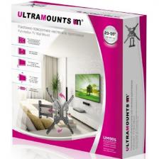 Кронштейн для телевизора Ultramounts UM905 черный 23"-55" макс.30кг настенный поворотно-выдвижной и наклонный Кронштейн для телевизора Ultramounts UM905 черный 23"-55" макс.30кг настенный поворотно-выдвижной и наклонный