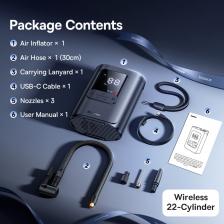 Baseus VA1 Pro/Max Автомобильный воздушный компрессор 7500 мАч Портативный автомобильный насос для шин для мотоцикла, велосипеда, мяч, автомобильный воздушный насос, проводной/беспроводной Baseus VA1 Pro/Max Автомобильный воздушный компрессор 7500 мАч Портативный автомобильный насос для шин для мотоцикла, велосипеда, мяч, автомобильный воздушный насос, проводной/беспроводной