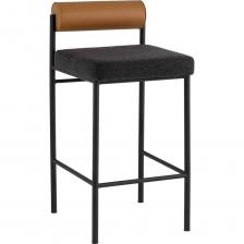 Оригинальный полубарный стул Балла характеризуется лаконичным дизайном и надежностью конструкции. Прекрасно дополнит интерьеры кухни или гостиной. Обивка мягкой спинки в форме валика выполнена из высококачественной экокожи, что делает модель не только красивой, но и практичной. Экокожа отличается прочностью и долговечностью, при этом легко чистится от пыли и грязи. Сиденье стула выполнено из качественной ткани букле. Этот материал обладает высокой износостойкостью, сохраняет свою форму даже при интенсивном использовании и приятен на ощупь. Подпятники на ножках препятствуют скольжению и помогут защитить напольное покрытие от царапин. Металлический каркас в черном цвете выдерживает значительную нагрузку до 150 кг. Оригинальный полубарный стул Балла характеризуется лаконичным дизайном и надежностью конструкции. Прекрасно дополнит интерьеры кухни или гостиной. Обивка мягкой спинки в форме валика выполнена из высококачественной экокожи, что делает модель не только красивой, но и практичной. Экокожа отличается прочностью и долговечностью, при этом легко чистится от пыли и грязи. Сиденье стула выполнено из качественной ткани букле. Этот материал обладает высокой износостойкостью, сохраняет свою форму даже при интенсивном использовании и приятен на ощупь. Подпятники на ножках препятствуют скольжению и помогут защитить напольное покрытие от царапин. Металлический каркас в черном цвете выдерживает значительную нагрузку до 150 кг.