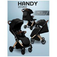 Прогулочная коляска Amarobaby Handy, черный/золотой (AB25-10HANDY/0929) Прогулочная коляска Amarobaby Handy, черный/золотой (AB25-10HANDY/0929)