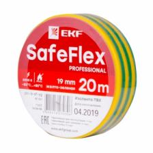 EKF Изолента ПВХ желто-зеленая 19мм 20м серии SafeFlex plc-iz-sf-yg 1 шт EKF Изолента ПВХ желто-зеленая 19мм 20м серии SafeFlex plc-iz-sf-yg 1 шт