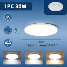 Водонепроницаемый светодиодный светильник для ванной комнаты, потолочный светильник, светодиодный потолочный светильник 18 Вт, 30 Вт, 40 Вт, золотой потолочный светильник, круглый для кухни, гостиной, туалета, 220 В Водонепроницаемый светодиодный светильник для ванной комнаты, потолочный светильник, светодиодный потолочный светильник 18 Вт, 30 Вт, 40 Вт, золотой потолочный светильник, круглый для кухни, гостиной, туалета, 220 В