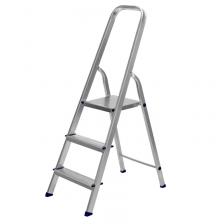 Стремянка Сибртех 97713, 3 ступени, алюминиевая Стремянка Сибртех 97713, 3 ступени, алюминиевая