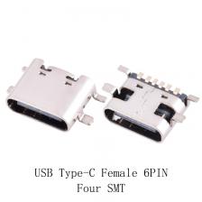 Разъемы USB Type-C 6Pin для пайки 10шт Разъемы USB Type-C 6Pin для пайки 10шт