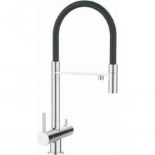 Смеситель для кухни OUTE из латуни, хром/черный T61203B Смеситель для кухни OUTE из латуни, хром/черный T61203B