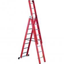 Диэлектрическая лестница Лестница диэлектрическая из стеклопластика Svelt v3 3x14 ступеней SVETV340 Диэлектрическая лестница Лестница диэлектрическая из стеклопластика Svelt v3 3x14 ступеней SVETV340