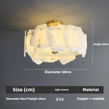 Медный мраморный подвесной светильник GBAGBO DENTON Медный мраморный подвесной светильник GBAGBO DENTON