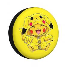 Изготовленный на заказ чехол на запасное колесо Pokemon Pikachu для Suzuki Mitsubish 4WD SUV, защита шин 14 дюймов, 15 дюймов, 16 дюймов, 17 дюймов Изготовленный на заказ чехол на запасное колесо Pokemon Pikachu для Suzuki Mitsubish 4WD SUV, защита шин 14 дюймов, 15 дюймов, 16 дюймов, 17 дюймов