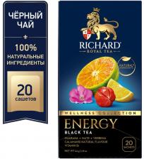 Чай черный Richard Energy 20*1.7г - Vprok.ru Перекрёсток Чай черный Richard Energy 20*1.7г - Vprok.ru Перекрёсток