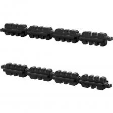 Комплект изоляторов предназначен для организации главной шинной системы. Подходит для установки 1 или 2 токоведущих шин прямоугольного сечения толщиной 5 мм для 4-полюсной шинной системы. материал – безгалогенный HF полиамид, усиленный стекловолокном; подтвержденная стойкость к токам короткого замыкания Icw до 100 кА; соединение изоляторов организовано по принципу "шип-паз"; минимальное межфазное расстояние 50 мм. Комплект изоляторов предназначен для организации главной шинной системы. Подходит для установки 1 или 2 токоведущих шин прямоугольного сечения толщиной 5 мм для 4-полюсной шинной системы. материал – безгалогенный HF полиамид, усиленный стекловолокном; подтвержденная стойкость к токам короткого замыкания Icw до 100 кА; соединение изоляторов организовано по принципу "шип-паз"; минимальное межфазное расстояние 50 мм.