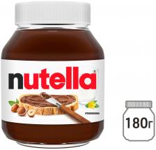 Паста Nutella ореховая с добавлением какао 180г Паста Nutella ореховая с добавлением какао 180г